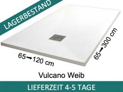 Duschwannen, Acrystone®-Harz, VULCANO Weib 135