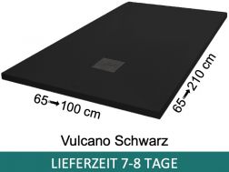 Duschwannen aus Acrystone®-Harz, VULCANO SCHWARZ 135