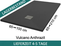 Duschwannen aus Acrystone®-Harz, VULCANO Anthrazit 135