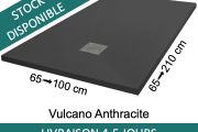 Duschwannen aus Acrystone®-Harz, VULCANO Anthrazit 140