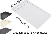 Duschwanne, abtropfen lassen, aus Mineralharz - VENISE COVER 100