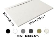 Duschwanne seitliche Evakuierung, 160 cm mit Rinne - PALERMO