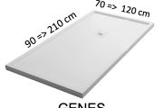 Duschwannen, mit Überlaufkanten - GENES