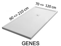 Duschwannen, mit Überlaufkanten - GENES