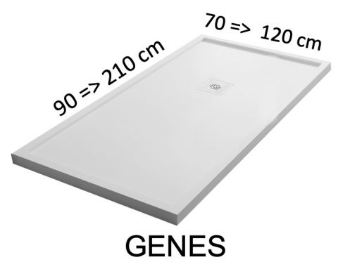 Duschwannen, mit berlaufkanten - GENES