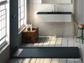 Duschwanne, Dachrinne, Acrystone-Harz - VULCANO SIDE INOX 170