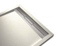 Duschwanne, Dachrinne, Acrystone-Harz - VULCANO SIDE INOX 200