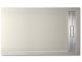 Duschwanne, Dachrinne, Acrystone-Harz - VULCANO SIDE INOX 200