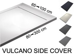 Duschwanne, Dachrinne, Acrystone®-Harz - VULCANO SIDE COVER 130