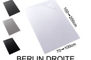 Duschwanne, rechtwinkliger Abfluss - BERLIN RIGHT 120