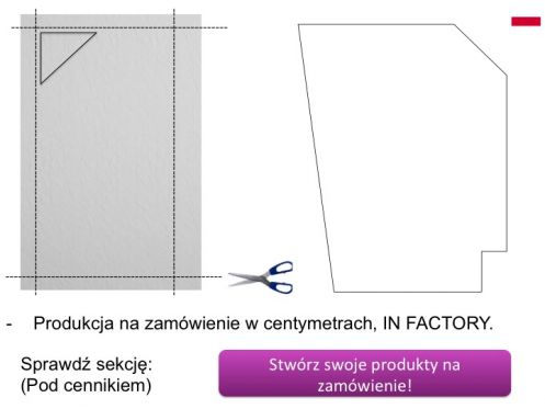 Duschwanne, linker Eckablauf BERLIN LEFT 160