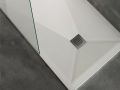 Duschwanne flach 130 cm aus Mineralharz - BRISTOL