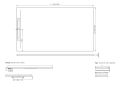 Duschwanne mit Designerrinne, GLASGOW 150