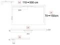 Seitliche Duschwanne 100 cm, Design Gosse - LONDON SIDE