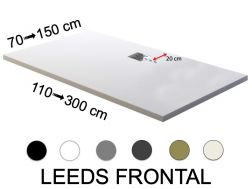 Duschwanne mit seitlichem Abfluss, LEEDS FRONTAL