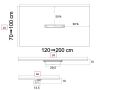 Design-Duschwanne mit zentralem Ablauf - CARDIFF 180