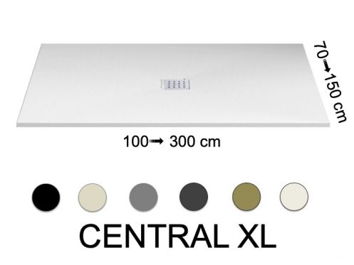 Duschwanne mit zentralem Ablauf, CENTRAL XL 140