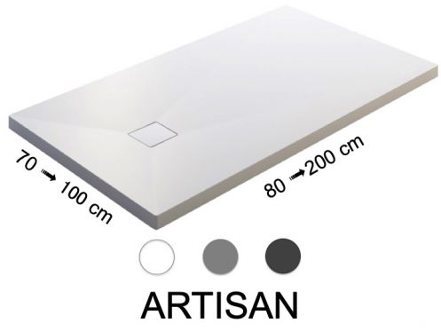 Duschwanne aus Kunstharz, extra flach - ARTISAN