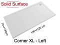 Duschwanne, Eckablauf links - Solid Surface CORNER LEFT