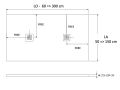Duschwanne mit doppelter Evakuierung, ARCHITEK DOUBLE