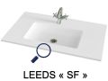 Maßgefertigte Waschtischplatte zur Wandmontage oder zum Einbau – LEEDS 50