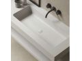 Doppelwaschbecken, Waschbecken 85 cm, Hänge- oder Einbautisch LEEDS XL 85