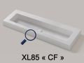 Waschtischaufsatz, Becken 85 cm, 140 x 46 cm, hngend oder freistehend, LEEDS XL 85