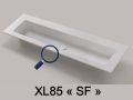 Waschtischaufsatz, Becken 85 cm, 140 x 46 cm, hngend oder freistehend, LEEDS XL 85