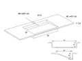 Designer-Waschtisch, Rinne, 150 x 46 cm, hngend oder freistehend, LONDON 50