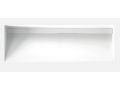 Dachrinnenwaschbecken, Doppelbecken L. 85 cm, 120 x 46 cm, Harz, LONDON XL 85
