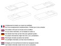 Design-Waschtischplatte, 90 x 46 cm, hngend oder freistehend, GLASGOW 40