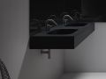 Design-Waschtischplatte, 90 x 46 cm, hngend oder freistehend, GLASGOW 40