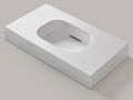 Design-Waschtischplatte, 90 x 46 cm, hngend oder freistehend, GLASGOW 40