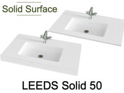 Waschtischplatte, Solid-Surface-Harz, LEEDS SOLID 50