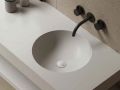 Waschtischplatte, doppeltes rundes Waschbecken, 100 x 40 cm, hngend oder freistehend __int__ LEEDS DOUBLE  30