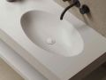 Waschtischplatte, ovales Becken, 120 x 46 cm, hngend oder freistehend, LEEDS DOUBLE OVAL