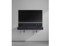 Waschtischplatte, ovales Becken, 120 x 46 cm, hngend oder freistehend, LEEDS DOUBLE OVAL
