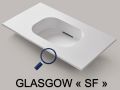 Doppelwaschbecken-Design aufgehängt oder eingebaut – GLASGOW DOUBLE 40