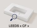 Waschtischplatte, Solid-Surface-Harz, LEEDS SOLID 40 MINI