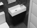 Waschtischplatte, Solid-Surface-Harz, LEEDS SOLID 40 MINI