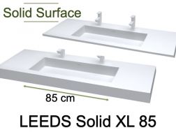 Waschtischplatte, Solid-Surface-Harz, LEEDS SOLID 85