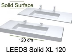 Waschtischplatte, Solid-Surface-Harz, LEEDS SOLID 120