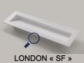 Dachrinnenbeckenaufsatz, Solid-Surface-Harz, LONDON SOLID XL85
