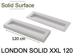 Dachrinnenbeckenaufsatz, Solid-Surface-Harz, LONDON SOLID XXL120