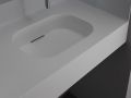 Waschtischplatte, Solid-Surface-Harz, GLASGOW SOLID 60