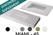 Dachrinnenbecken, 100 x 50 cm, hängend oder eingebaut, MIAMI 45