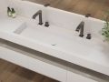 Waschtischplatte, 100 x 50 cm, hngend oder eingebaut - NEW YORK 90