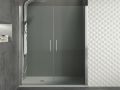 Doppelduschtren, 70 cm, schwenkbar / schwenkbar - LILLE