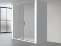 Doppelduschtren, 140 cm, schwenkbar / schwenkbar - LILLE
