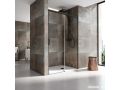 Schiebeduschtr, 95 bis 98 cm, mit festem Glas - NANTES 310 BLACK